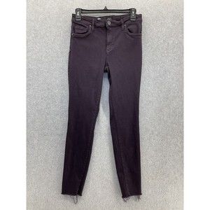 Kut From The Kloth Women's Skinny Ankle Jeans High Rise Purple Size 4 Cotton